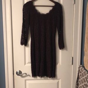 Diane von Furstenberg lace overlay dress